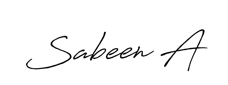 Use a signature maker to create a handwritten signature online. With this signature software, you can design (Antro_Vectra_Bolder) your own signature for name Sabeen A. Sabeen A signature style 7 images and pictures png