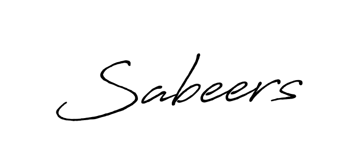 How to make Sabeers signature? Antro_Vectra_Bolder is a professional autograph style. Create handwritten signature for Sabeers name. Sabeers signature style 7 images and pictures png