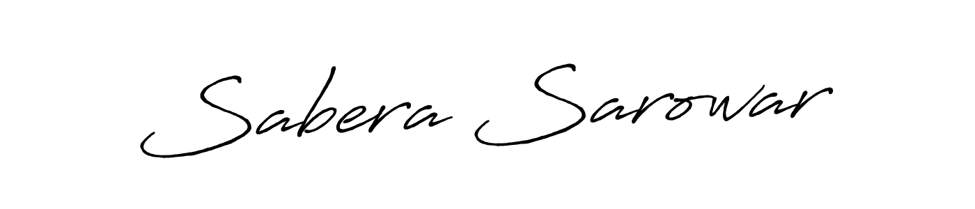 Make a beautiful signature design for name Sabera Sarowar. Use this online signature maker to create a handwritten signature for free. Sabera Sarowar signature style 7 images and pictures png