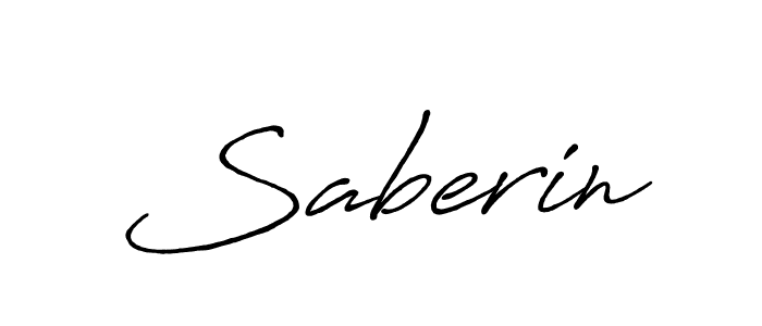 Create a beautiful signature design for name Saberin. With this signature (Antro_Vectra_Bolder) fonts, you can make a handwritten signature for free. Saberin signature style 7 images and pictures png