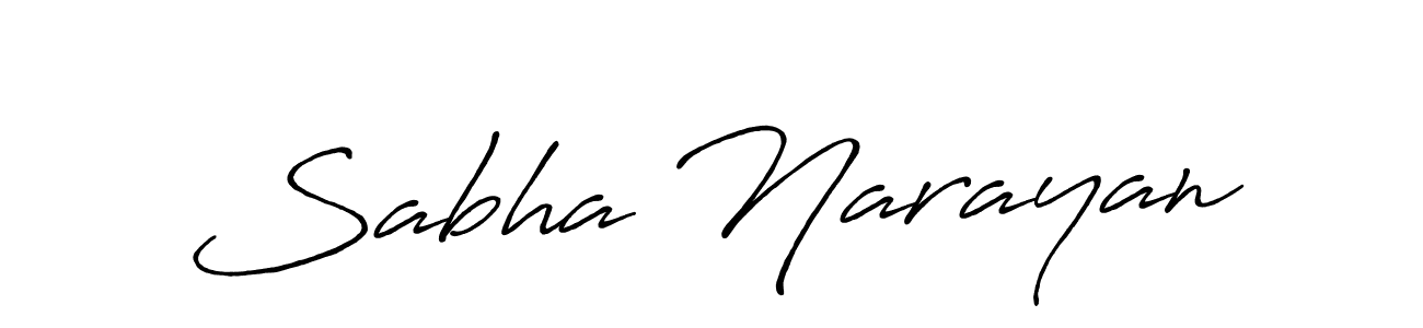 Sabha Narayan stylish signature style. Best Handwritten Sign (Antro_Vectra_Bolder) for my name. Handwritten Signature Collection Ideas for my name Sabha Narayan. Sabha Narayan signature style 7 images and pictures png