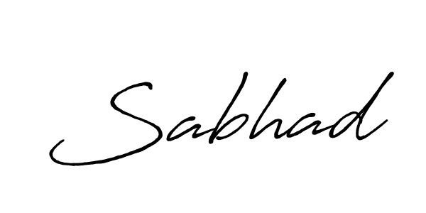 Also we have Sabhad name is the best signature style. Create professional handwritten signature collection using Antro_Vectra_Bolder autograph style. Sabhad signature style 7 images and pictures png