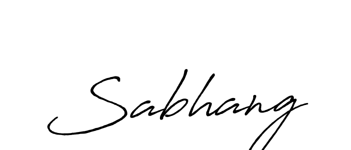 The best way (Antro_Vectra_Bolder) to make a short signature is to pick only two or three words in your name. The name Sabhang include a total of six letters. For converting this name. Sabhang signature style 7 images and pictures png