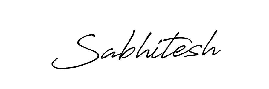 How to make Sabhitesh signature? Antro_Vectra_Bolder is a professional autograph style. Create handwritten signature for Sabhitesh name. Sabhitesh signature style 7 images and pictures png