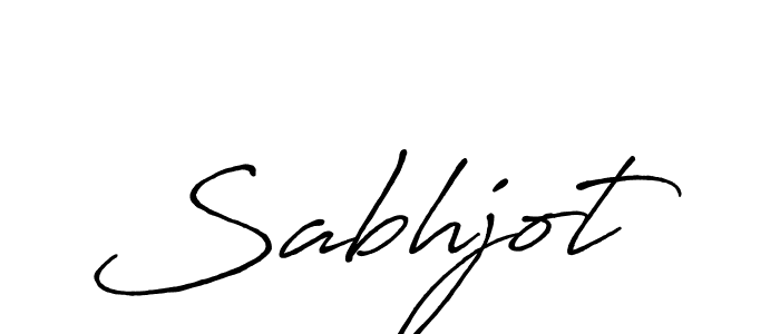 Make a beautiful signature design for name Sabhjot. With this signature (Antro_Vectra_Bolder) style, you can create a handwritten signature for free. Sabhjot signature style 7 images and pictures png