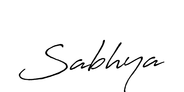 How to make Sabhya signature? Antro_Vectra_Bolder is a professional autograph style. Create handwritten signature for Sabhya name. Sabhya signature style 7 images and pictures png
