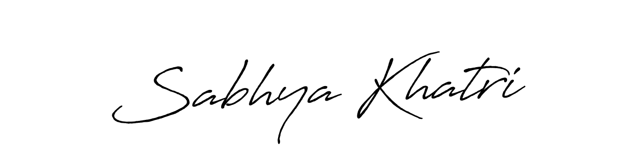It looks lik you need a new signature style for name Sabhya Khatri. Design unique handwritten (Antro_Vectra_Bolder) signature with our free signature maker in just a few clicks. Sabhya Khatri signature style 7 images and pictures png