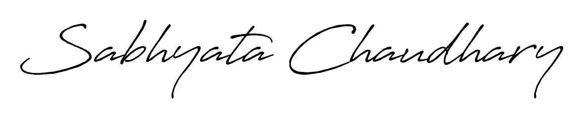 Also You can easily find your signature by using the search form. We will create Sabhyata Chaudhary name handwritten signature images for you free of cost using Antro_Vectra_Bolder sign style. Sabhyata Chaudhary signature style 7 images and pictures png