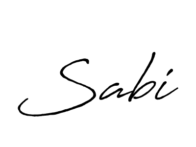 How to make Sabi signature? Antro_Vectra_Bolder is a professional autograph style. Create handwritten signature for Sabi name. Sabi signature style 7 images and pictures png
