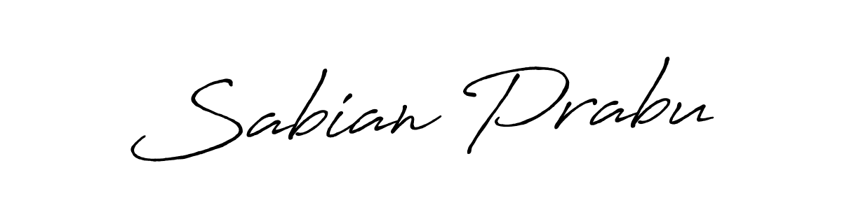 Sabian Prabu stylish signature style. Best Handwritten Sign (Antro_Vectra_Bolder) for my name. Handwritten Signature Collection Ideas for my name Sabian Prabu. Sabian Prabu signature style 7 images and pictures png
