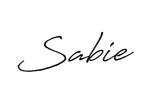 Also we have Sabie name is the best signature style. Create professional handwritten signature collection using Antro_Vectra_Bolder autograph style. Sabie signature style 7 images and pictures png