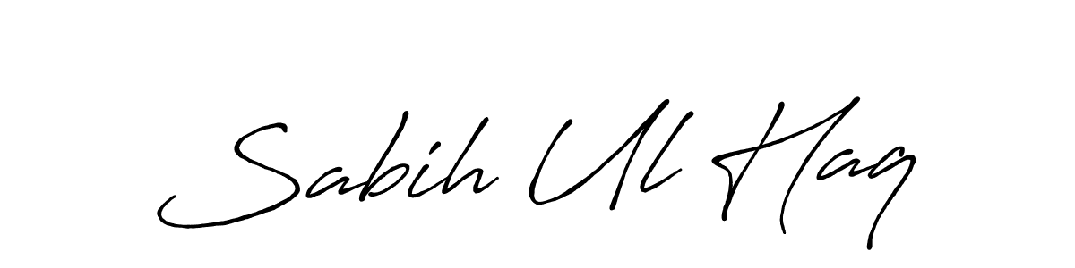 Sabih Ul Haq stylish signature style. Best Handwritten Sign (Antro_Vectra_Bolder) for my name. Handwritten Signature Collection Ideas for my name Sabih Ul Haq. Sabih Ul Haq signature style 7 images and pictures png