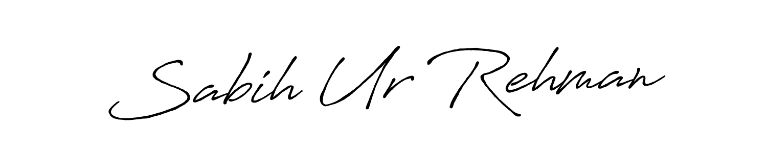 Similarly Antro_Vectra_Bolder is the best handwritten signature design. Signature creator online .You can use it as an online autograph creator for name Sabih Ur Rehman. Sabih Ur Rehman signature style 7 images and pictures png