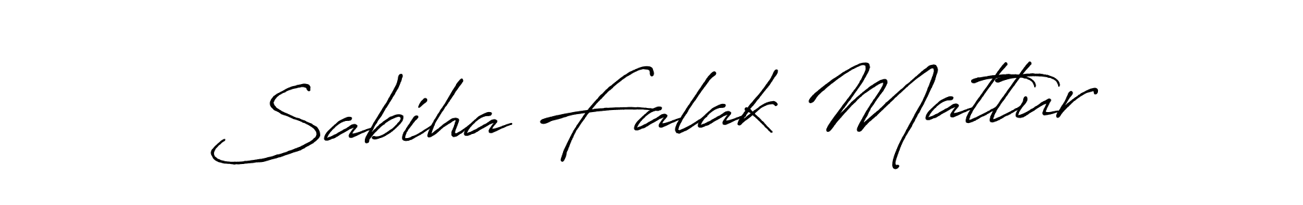 Use a signature maker to create a handwritten signature online. With this signature software, you can design (Antro_Vectra_Bolder) your own signature for name Sabiha Falak Mattur. Sabiha Falak Mattur signature style 7 images and pictures png