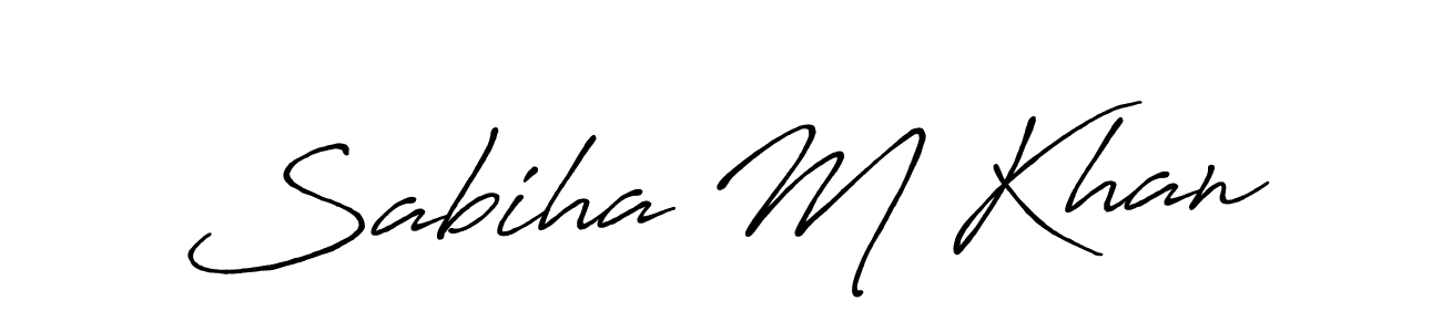 Once you've used our free online signature maker to create your best signature Antro_Vectra_Bolder style, it's time to enjoy all of the benefits that Sabiha M Khan name signing documents. Sabiha M Khan signature style 7 images and pictures png