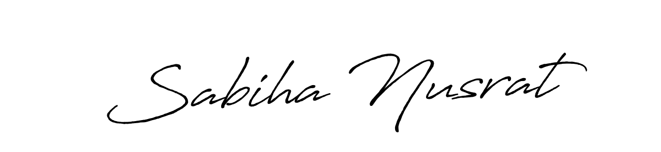 Similarly Antro_Vectra_Bolder is the best handwritten signature design. Signature creator online .You can use it as an online autograph creator for name Sabiha Nusrat. Sabiha Nusrat signature style 7 images and pictures png