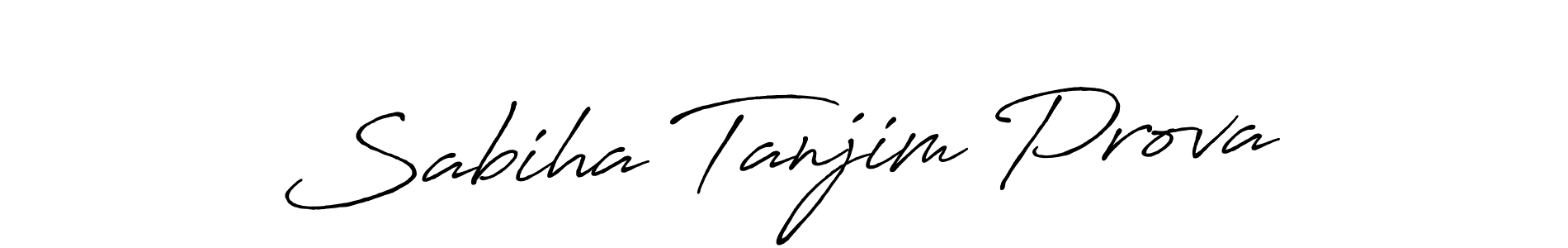 How to make Sabiha Tanjim Prova signature? Antro_Vectra_Bolder is a professional autograph style. Create handwritten signature for Sabiha Tanjim Prova name. Sabiha Tanjim Prova signature style 7 images and pictures png