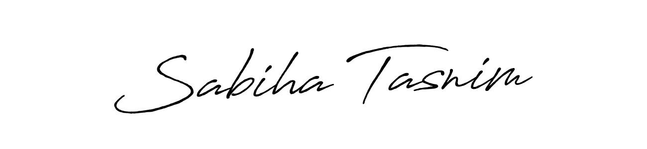 Antro_Vectra_Bolder is a professional signature style that is perfect for those who want to add a touch of class to their signature. It is also a great choice for those who want to make their signature more unique. Get Sabiha Tasnim name to fancy signature for free. Sabiha Tasnim signature style 7 images and pictures png