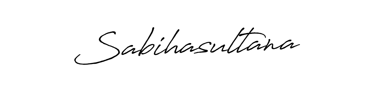 How to make Sabihasultana name signature. Use Antro_Vectra_Bolder style for creating short signs online. This is the latest handwritten sign. Sabihasultana signature style 7 images and pictures png