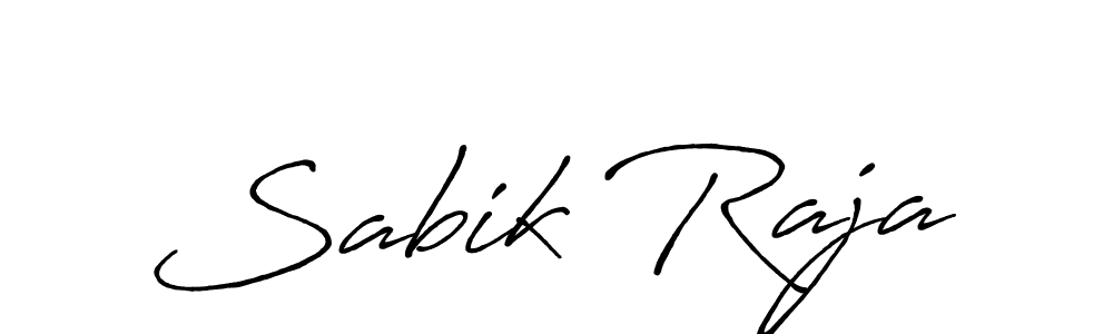 How to make Sabik Raja name signature. Use Antro_Vectra_Bolder style for creating short signs online. This is the latest handwritten sign. Sabik Raja signature style 7 images and pictures png