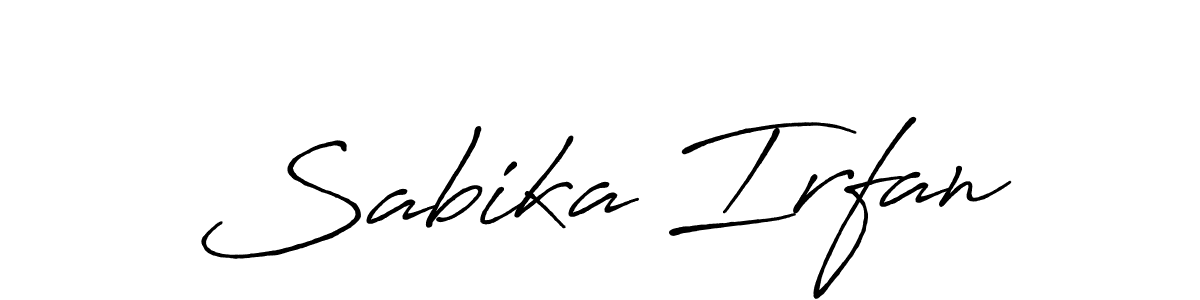 The best way (Antro_Vectra_Bolder) to make a short signature is to pick only two or three words in your name. The name Sabika Irfan include a total of six letters. For converting this name. Sabika Irfan signature style 7 images and pictures png
