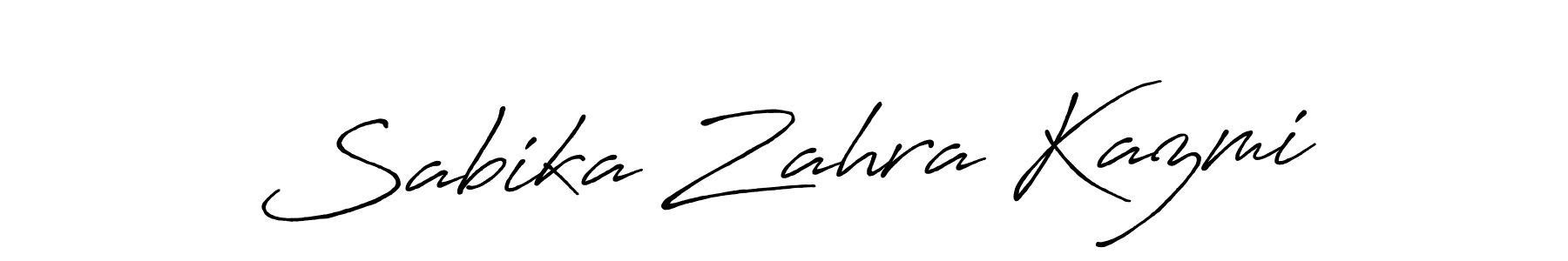 You should practise on your own different ways (Antro_Vectra_Bolder) to write your name (Sabika Zahra Kazmi) in signature. don't let someone else do it for you. Sabika Zahra Kazmi signature style 7 images and pictures png