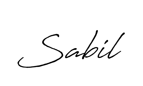 It looks lik you need a new signature style for name Sabil. Design unique handwritten (Antro_Vectra_Bolder) signature with our free signature maker in just a few clicks. Sabil signature style 7 images and pictures png