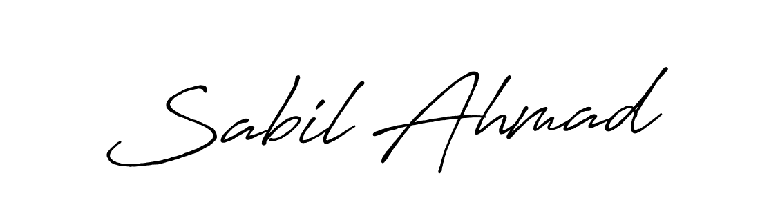 Also You can easily find your signature by using the search form. We will create Sabil Ahmad name handwritten signature images for you free of cost using Antro_Vectra_Bolder sign style. Sabil Ahmad signature style 7 images and pictures png