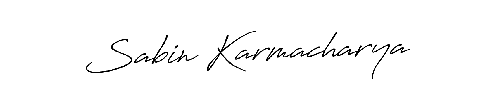 It looks lik you need a new signature style for name Sabin Karmacharya. Design unique handwritten (Antro_Vectra_Bolder) signature with our free signature maker in just a few clicks. Sabin Karmacharya signature style 7 images and pictures png