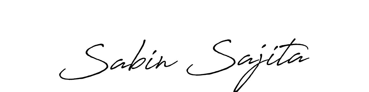 Once you've used our free online signature maker to create your best signature Antro_Vectra_Bolder style, it's time to enjoy all of the benefits that Sabin Sajita name signing documents. Sabin Sajita signature style 7 images and pictures png