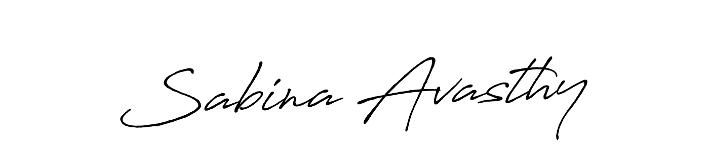 How to make Sabina Avasthy signature? Antro_Vectra_Bolder is a professional autograph style. Create handwritten signature for Sabina Avasthy name. Sabina Avasthy signature style 7 images and pictures png