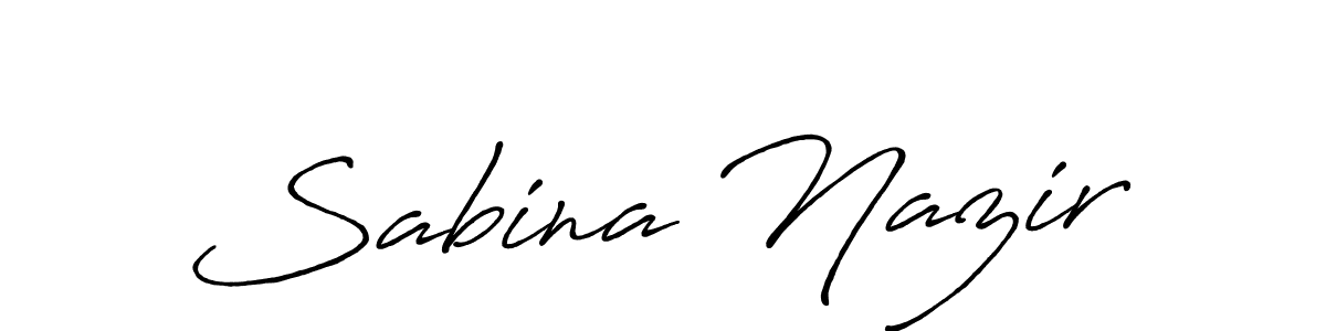 Sabina Nazir stylish signature style. Best Handwritten Sign (Antro_Vectra_Bolder) for my name. Handwritten Signature Collection Ideas for my name Sabina Nazir. Sabina Nazir signature style 7 images and pictures png