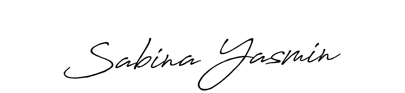 Also we have Sabina Yasmin name is the best signature style. Create professional handwritten signature collection using Antro_Vectra_Bolder autograph style. Sabina Yasmin signature style 7 images and pictures png