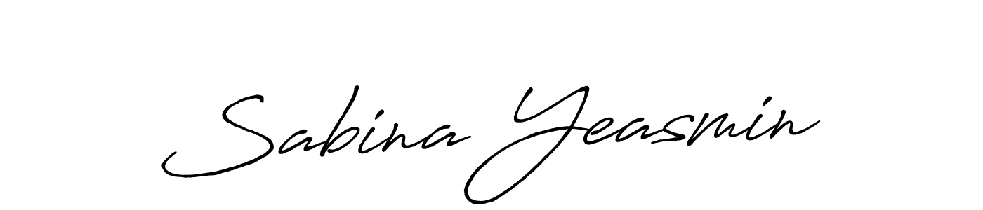 Design your own signature with our free online signature maker. With this signature software, you can create a handwritten (Antro_Vectra_Bolder) signature for name Sabina Yeasmin. Sabina Yeasmin signature style 7 images and pictures png
