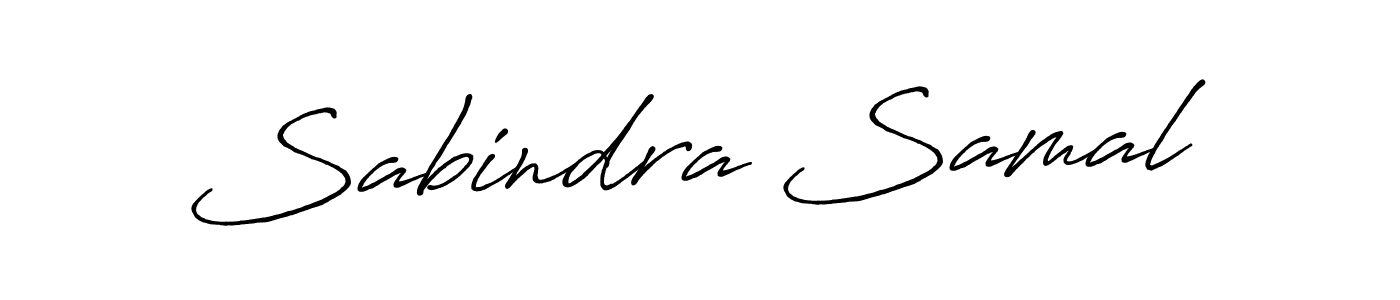 Make a beautiful signature design for name Sabindra Samal. With this signature (Antro_Vectra_Bolder) style, you can create a handwritten signature for free. Sabindra Samal signature style 7 images and pictures png