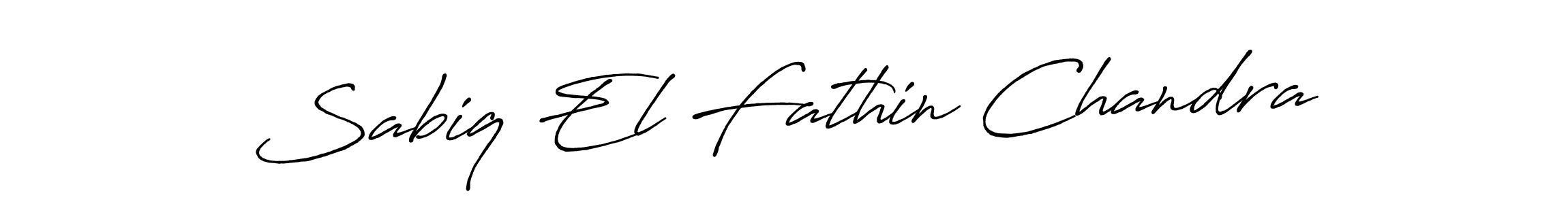 Also You can easily find your signature by using the search form. We will create Sabiq El Fathin Chandra name handwritten signature images for you free of cost using Antro_Vectra_Bolder sign style. Sabiq El Fathin Chandra signature style 7 images and pictures png