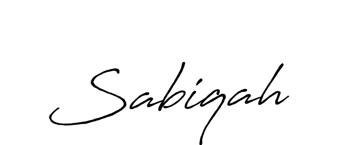 if you are searching for the best signature style for your name Sabiqah. so please give up your signature search. here we have designed multiple signature styles  using Antro_Vectra_Bolder. Sabiqah signature style 7 images and pictures png