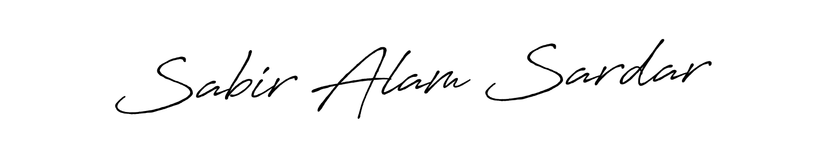 Make a beautiful signature design for name Sabir Alam Sardar. With this signature (Antro_Vectra_Bolder) style, you can create a handwritten signature for free. Sabir Alam Sardar signature style 7 images and pictures png