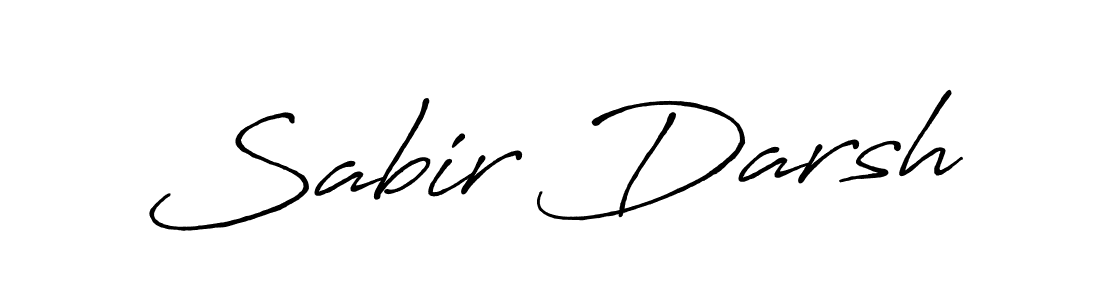Use a signature maker to create a handwritten signature online. With this signature software, you can design (Antro_Vectra_Bolder) your own signature for name Sabir Darsh. Sabir Darsh signature style 7 images and pictures png