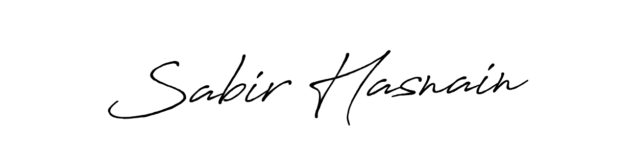 How to make Sabir Hasnain signature? Antro_Vectra_Bolder is a professional autograph style. Create handwritten signature for Sabir Hasnain name. Sabir Hasnain signature style 7 images and pictures png