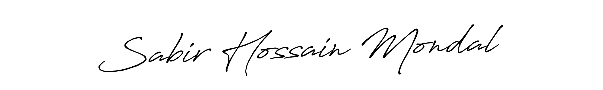 Sabir Hossain Mondal stylish signature style. Best Handwritten Sign (Antro_Vectra_Bolder) for my name. Handwritten Signature Collection Ideas for my name Sabir Hossain Mondal. Sabir Hossain Mondal signature style 7 images and pictures png