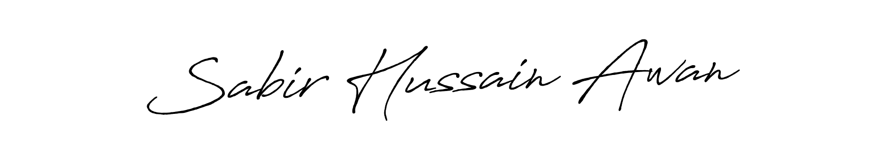 Also You can easily find your signature by using the search form. We will create Sabir Hussain Awan name handwritten signature images for you free of cost using Antro_Vectra_Bolder sign style. Sabir Hussain Awan signature style 7 images and pictures png