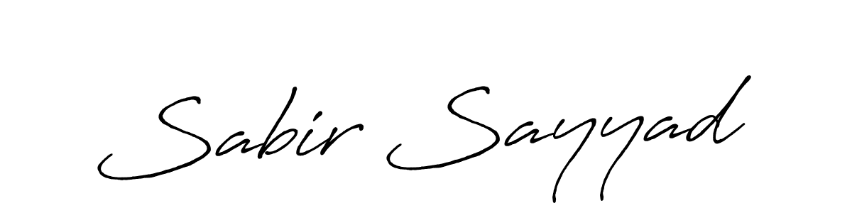 Use a signature maker to create a handwritten signature online. With this signature software, you can design (Antro_Vectra_Bolder) your own signature for name Sabir Sayyad. Sabir Sayyad signature style 7 images and pictures png