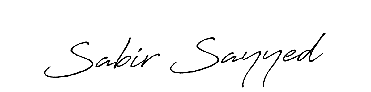 Make a short Sabir Sayyed signature style. Manage your documents anywhere anytime using Antro_Vectra_Bolder. Create and add eSignatures, submit forms, share and send files easily. Sabir Sayyed signature style 7 images and pictures png