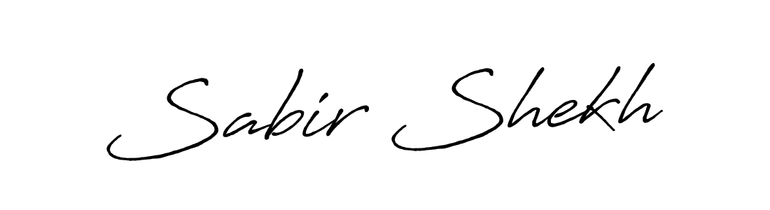 Also we have Sabir Shekh name is the best signature style. Create professional handwritten signature collection using Antro_Vectra_Bolder autograph style. Sabir Shekh signature style 7 images and pictures png