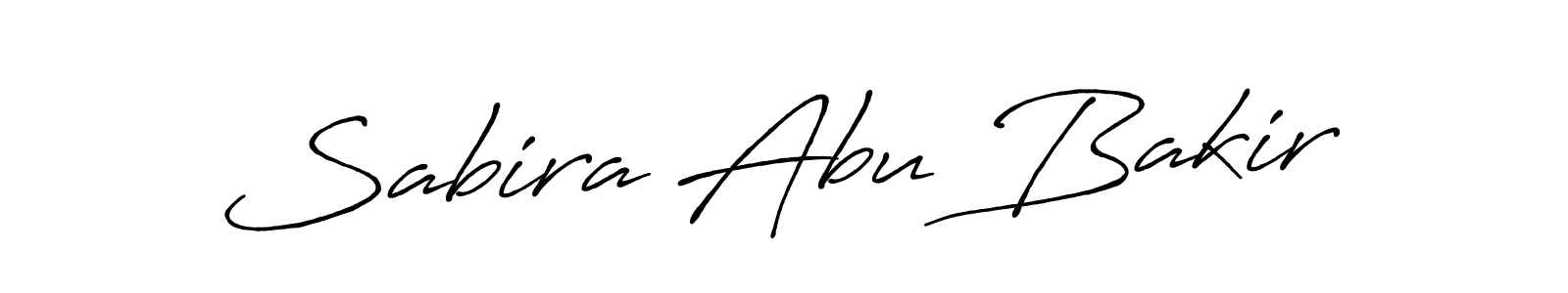 Sabira Abu Bakir stylish signature style. Best Handwritten Sign (Antro_Vectra_Bolder) for my name. Handwritten Signature Collection Ideas for my name Sabira Abu Bakir. Sabira Abu Bakir signature style 7 images and pictures png