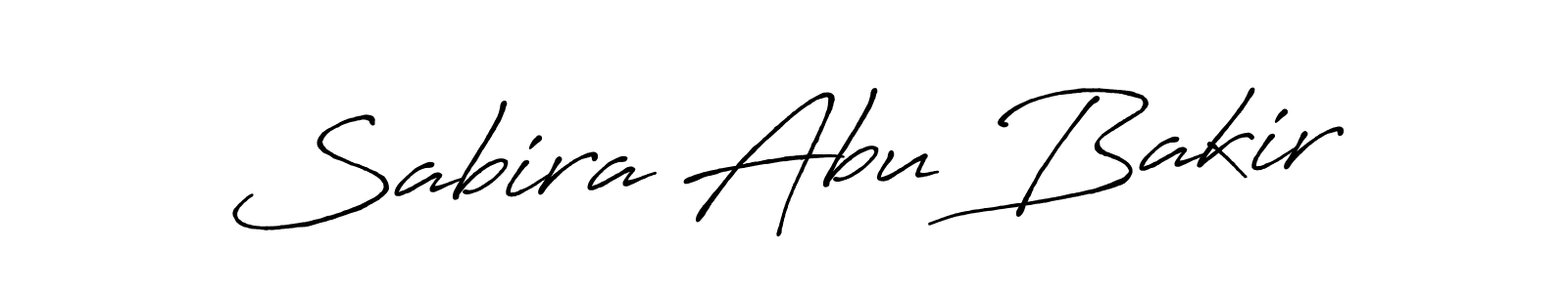 Sabira Abu Bakir stylish signature style. Best Handwritten Sign (Antro_Vectra_Bolder) for my name. Handwritten Signature Collection Ideas for my name Sabira Abu Bakir. Sabira Abu Bakir signature style 7 images and pictures png