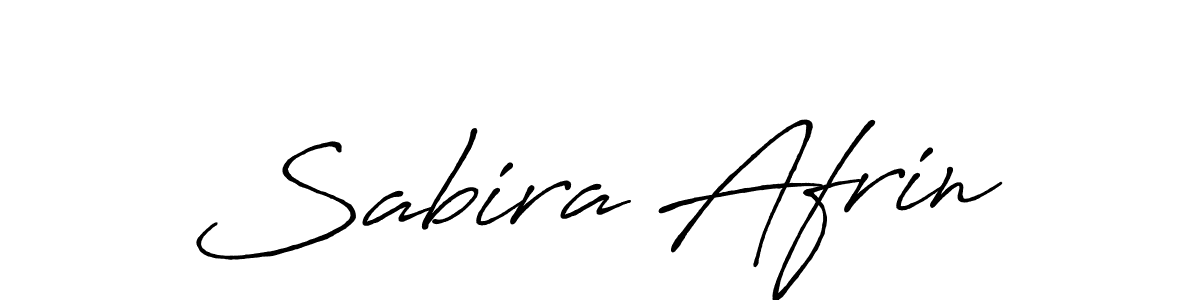 Design your own signature with our free online signature maker. With this signature software, you can create a handwritten (Antro_Vectra_Bolder) signature for name Sabira Afrin. Sabira Afrin signature style 7 images and pictures png