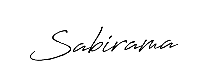 How to make Sabirama name signature. Use Antro_Vectra_Bolder style for creating short signs online. This is the latest handwritten sign. Sabirama signature style 7 images and pictures png