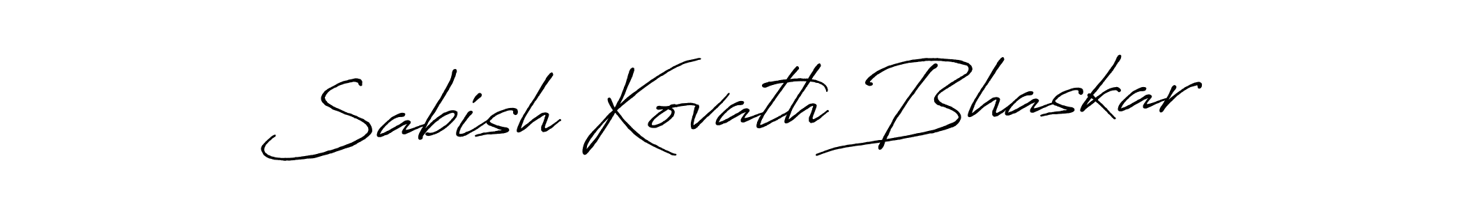 Use a signature maker to create a handwritten signature online. With this signature software, you can design (Antro_Vectra_Bolder) your own signature for name Sabish Kovath Bhaskar. Sabish Kovath Bhaskar signature style 7 images and pictures png